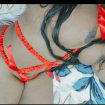 Negrita colombiana con todo grande